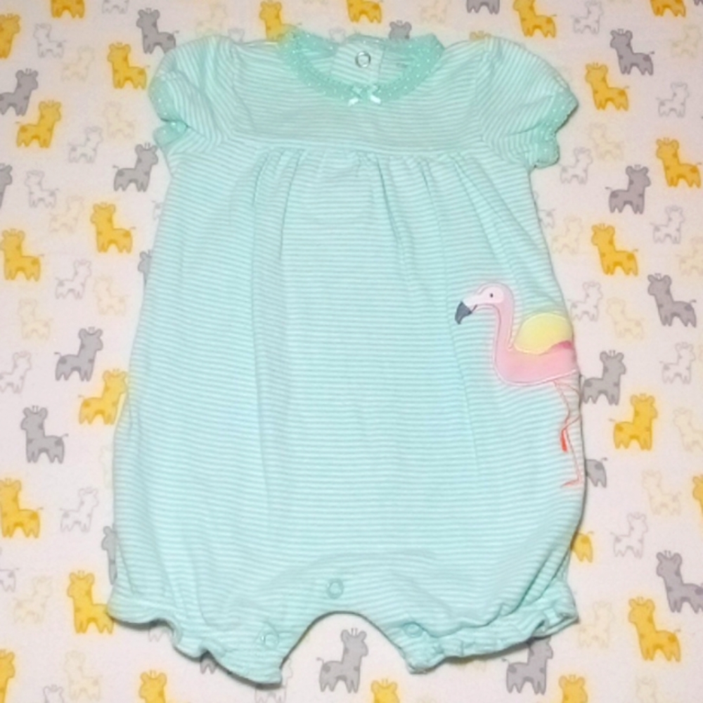 2/$20 EUC Flamingo Striped Jumper